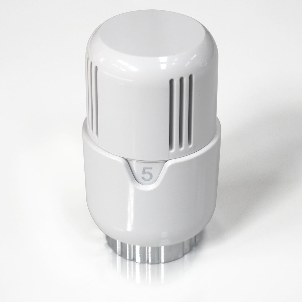 WITEN&NOCK Design Thermostatkopf M 30 x 1,5 Mit Nullstellung Heizkörperventil Universal weiß