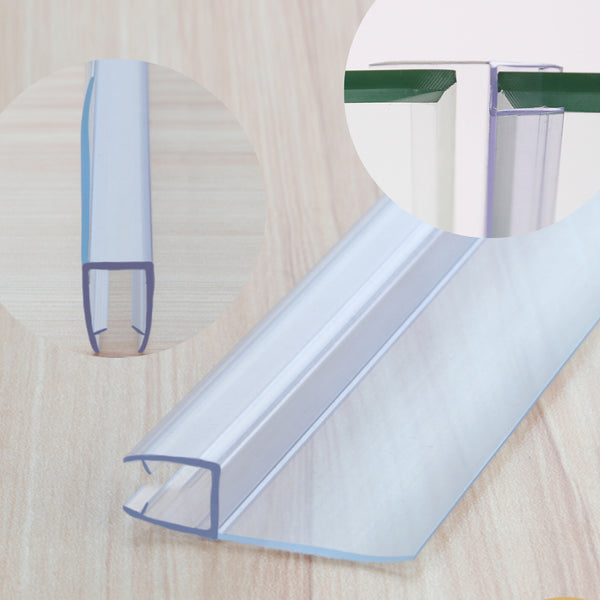 GUGLIEMO Duschdichtung mit extra langer Dichtfahne Ersatzdichtung für Duschtür Gerade Glasstärke 5 mm 6 mm 7 mm 8 mm