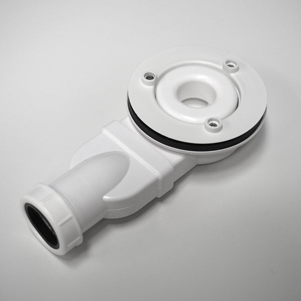 SCHÖPFL Duschwannen Siphon 90mm, mit Geruchsverschluss und Haarsieb, Ablaufgarnitur Set