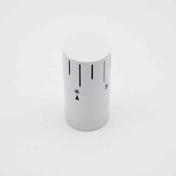 WITEN&NOCK Design Thermostatkopf M 30 x 1,5 Mit Nullstellung Heizkörperventil Universal weiß