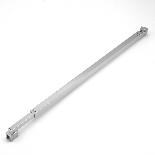 Stabilisationsstange für Duschwände Duschkabinen drehbar ausziehbar eckig chrom