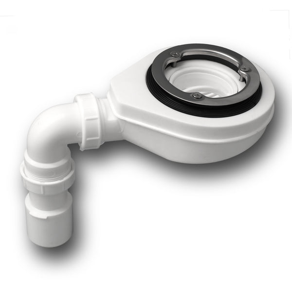 SCHÖPFL Ablaufgarnitur für Duschwannen Siphon mit 90° Ablaufbogen DN 40/50 mm