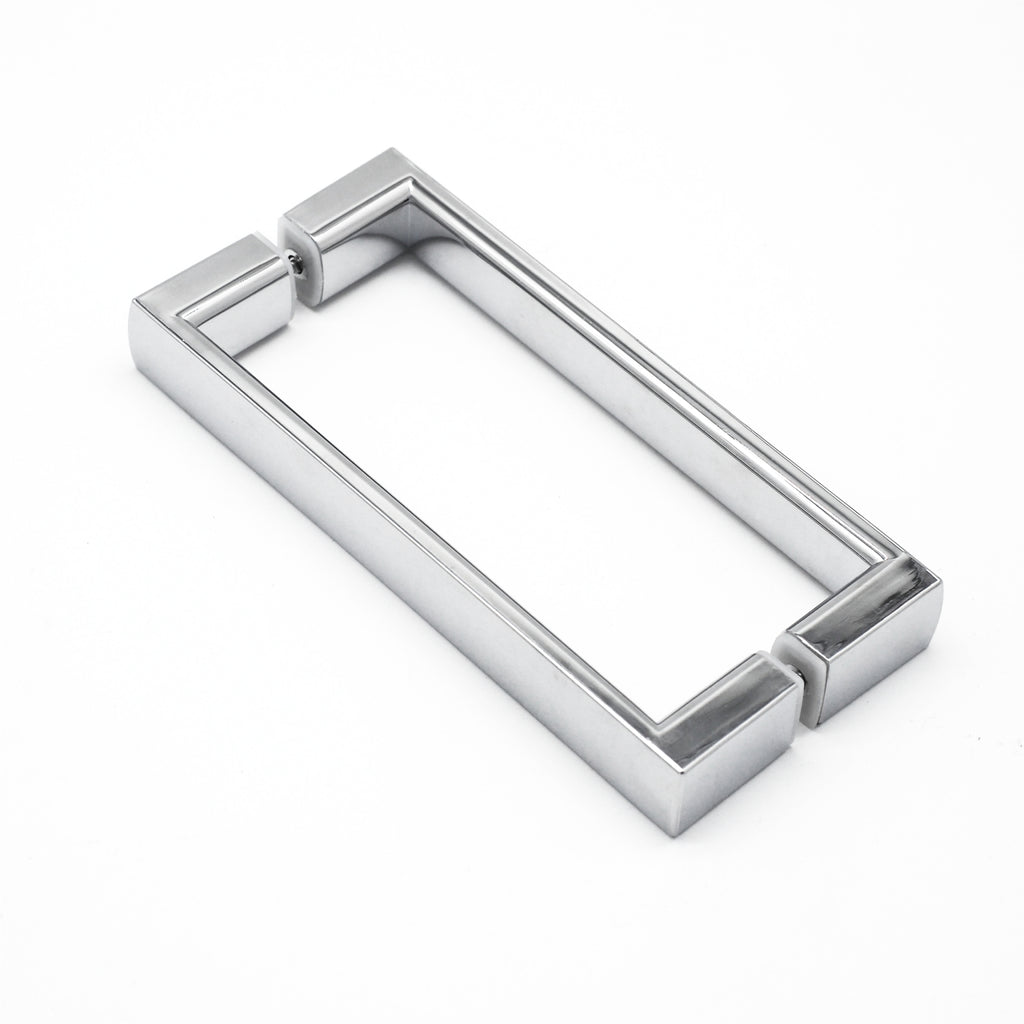 SCHNEEBERG Duschgriffe (1 Paar) beidseitig für Duschtür 145 mm Lochabstand chrom glänzend