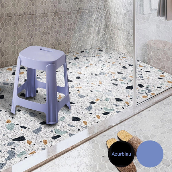 BIRNHORN Design Badhocker Duschhocker Sitzhocker Badezimmer Dusche Wohnzimmer Stuhl aus Kunststoff Typ 2