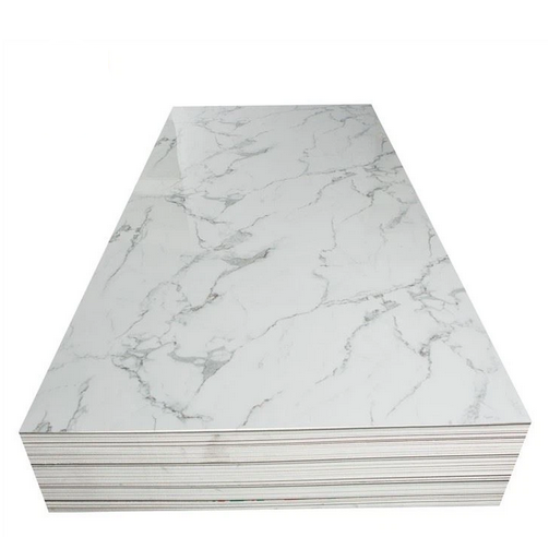 ARIO Duschrückwand Wandverkleidung Wandpaneel in weißer Marmor-Optik BxH 90x200 cm Stärke 3 mm