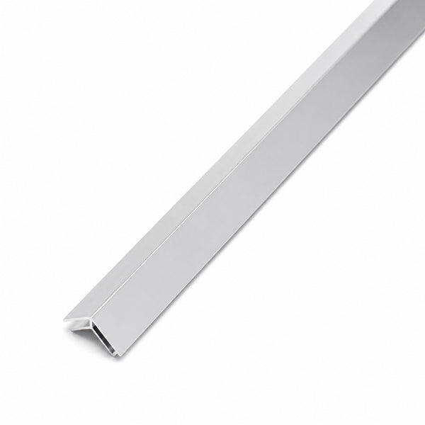 ARIO Aluminiumprofil 4er Set für PVC Duschrückwände 3 mm Verbindungsprofilx1 Abschlussprofilx2 Echverbinderx1 Länge 200 cm Silber matt