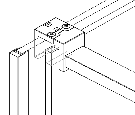 SULZBERG Ersatz Stabilisator für Walk In Schiebetüren