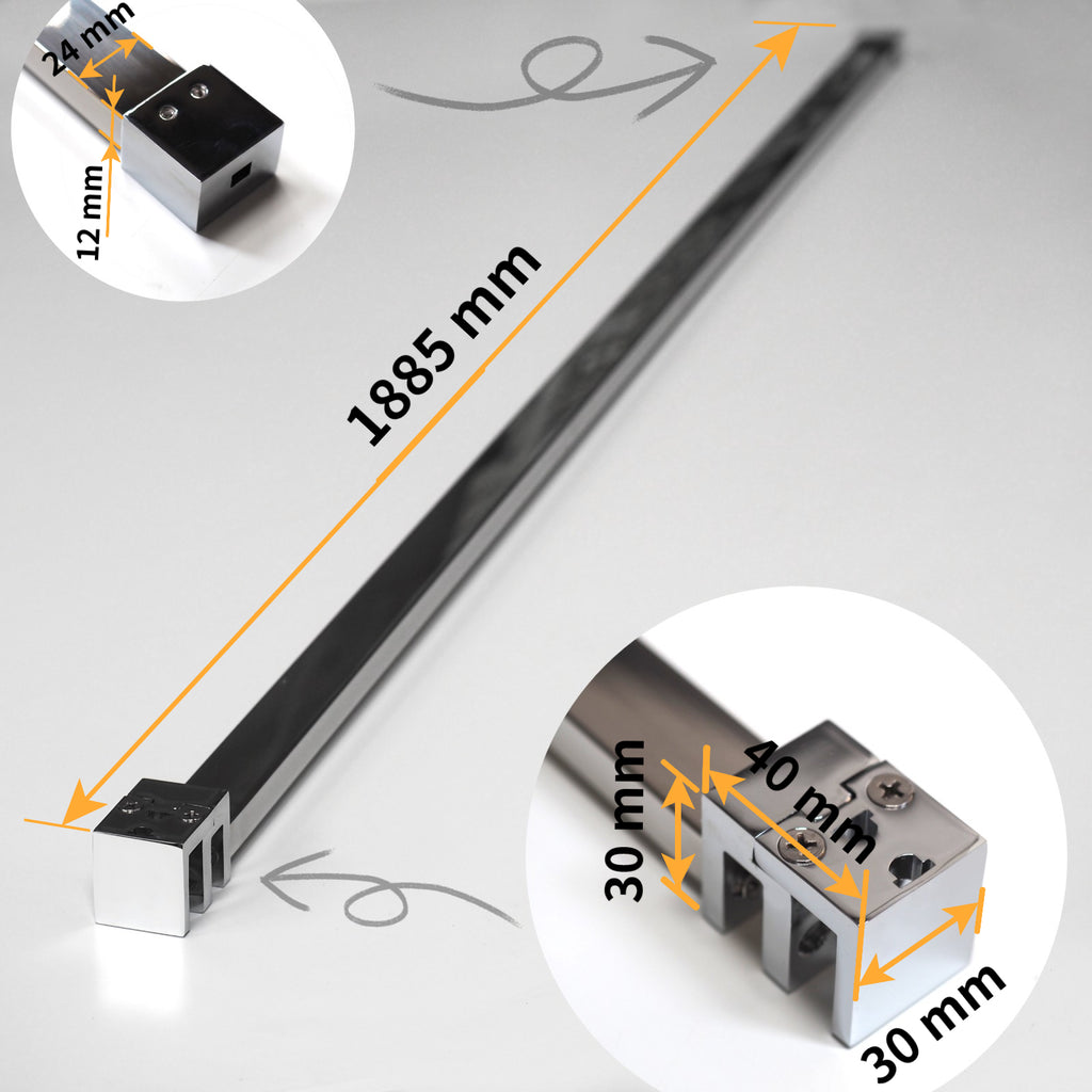 SULZBERG Ersatz Stabilisator für Walk In Schiebetüren