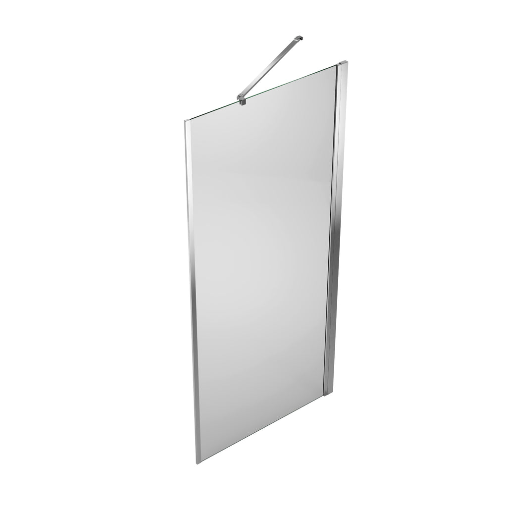 Seitenwand für Eck-Duschkabinen mit Dreh- oder Schiebetür, 6 mm Sicherheitsglas, Höhe 197 cm