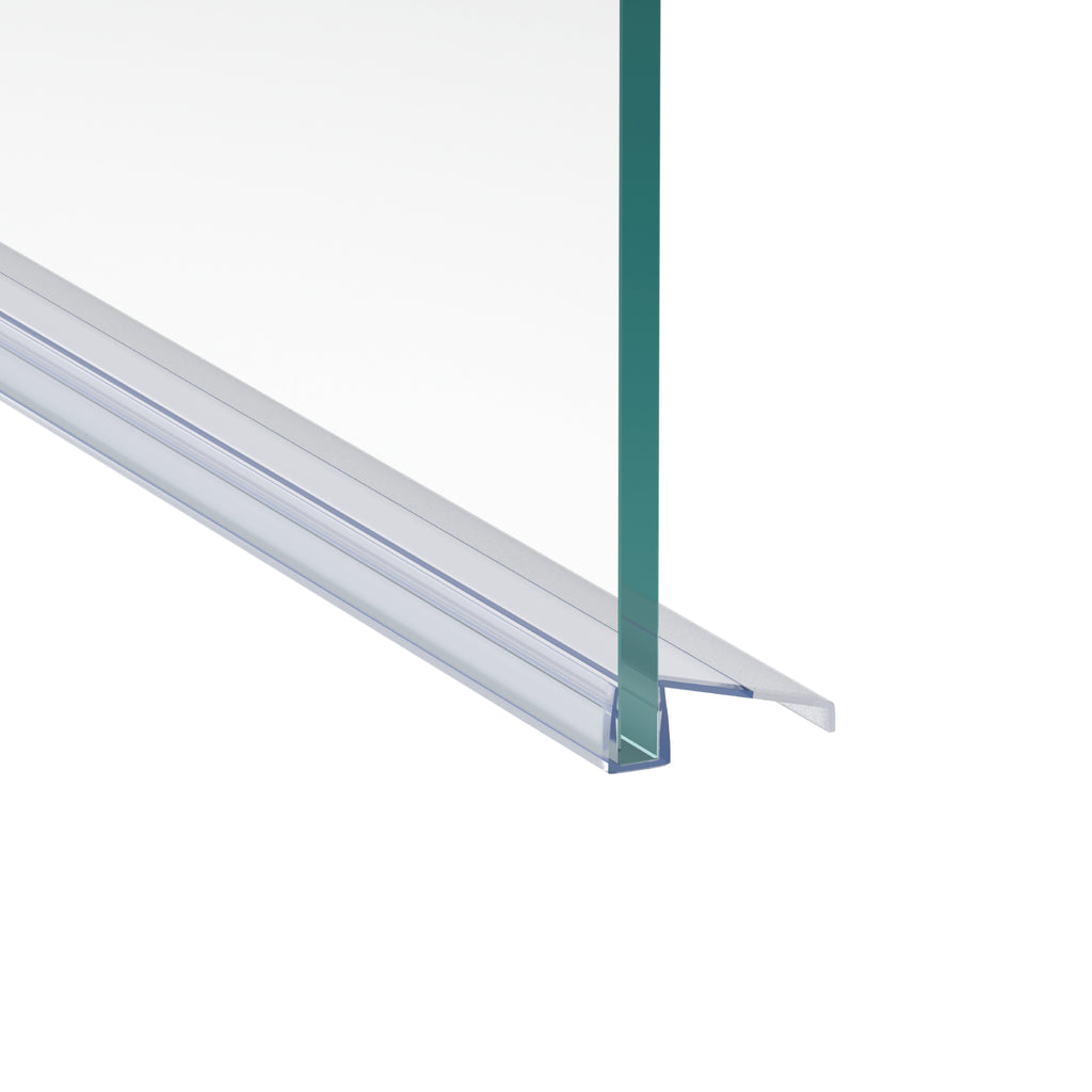 GUGLIEMO Duschdichtung Schiebetür Wasserabweiser Bodendichtung für Duschtür Gerade Glasstärke 5mm/ 6mm