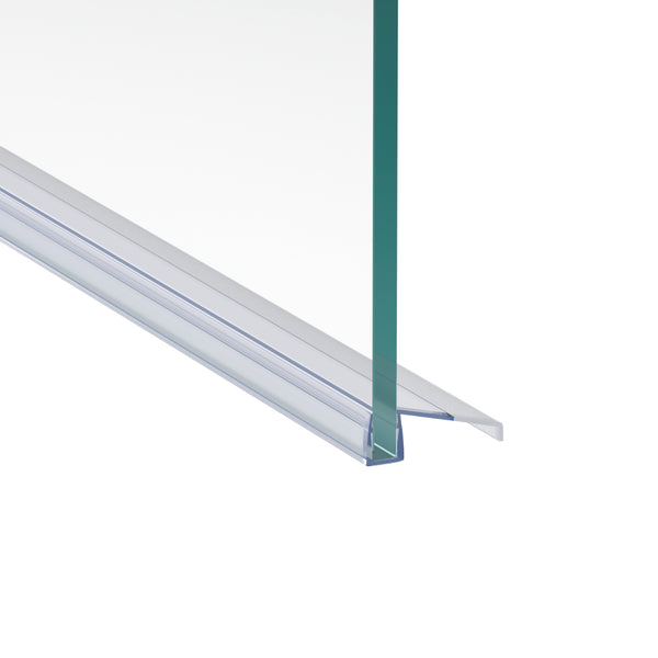 GUGLIEMO Duschdichtung Schiebetür Wasserabweiser Bodendichtung für Duschtür Gerade Glasstärke 5mm/ 6mm