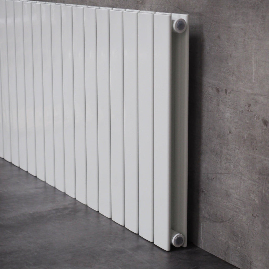WITEN&NOCK Design-Flachheizkörper 600 X 604 Mm – Einlagig, Weiß, 444 Watt, Mittelanschluss