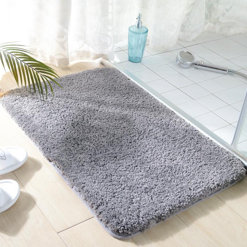 Badteppich Badematte Badvorleger Duschvorleger für Badezimmer 40x60 cm 50x80 cm 60x90 cm Grau - WITEN&NOCK