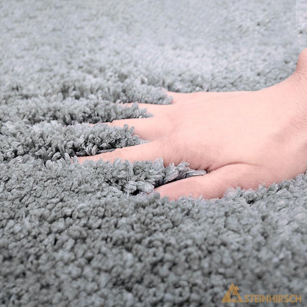 Badteppich Badematte Badvorleger Duschvorleger für Badezimmer 40x60 cm 50x80 cm 60x90 cm Grau - WITEN&NOCK
