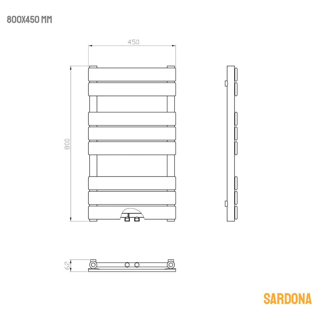 Badheizkörper 1800x500 Mm Handtuchheizkörper Wei? Produktbild-Vorschau 7