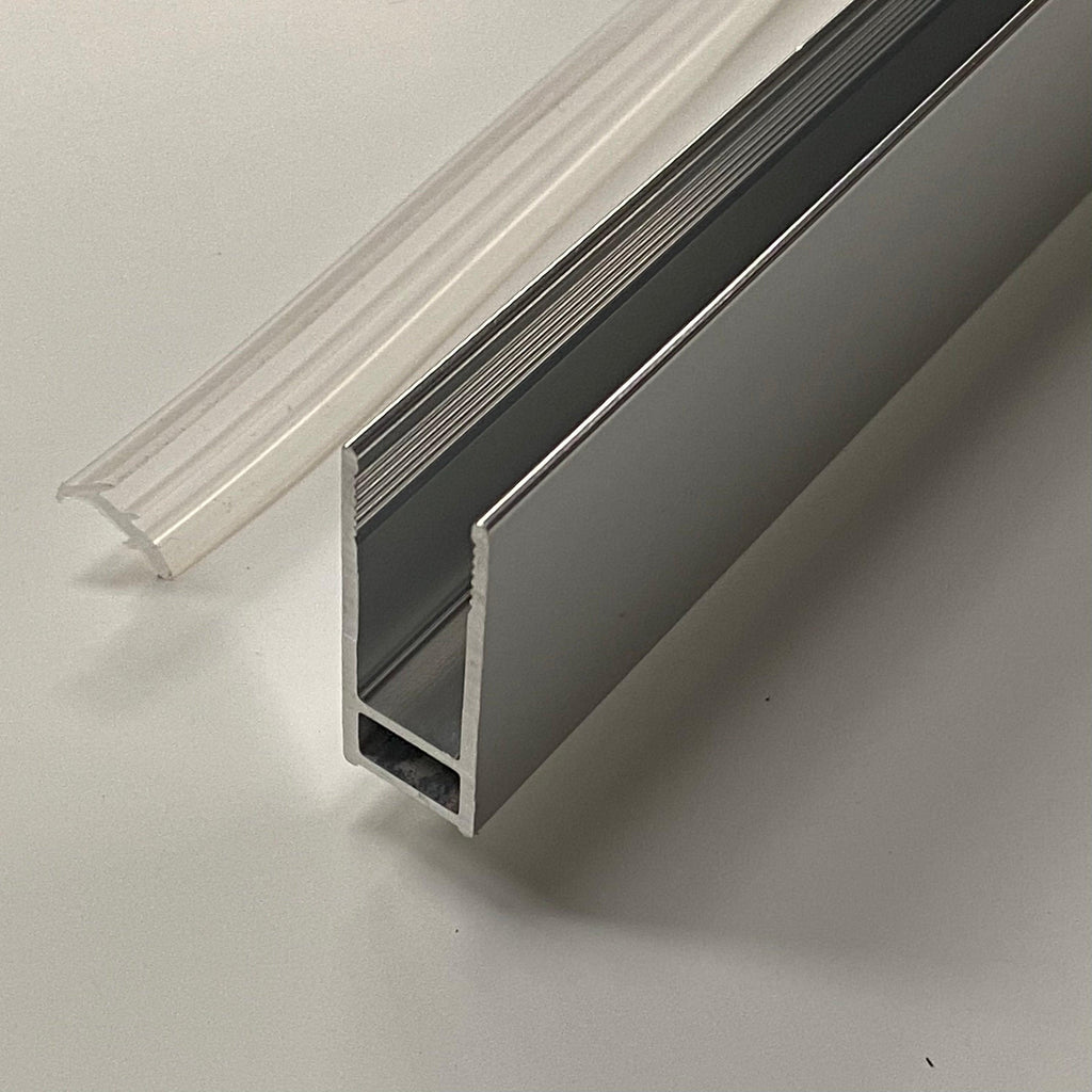 Wandanschlussprofil aus Aluminium für Walk In Dusche Glasstärke 8 mm - WITEN&NOCK